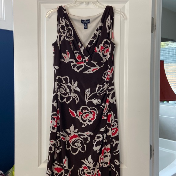 American Living Dresses & Skirts - ☀️☀️ American Living women’s size 4 brown, red, taupe knee-length wrap dress